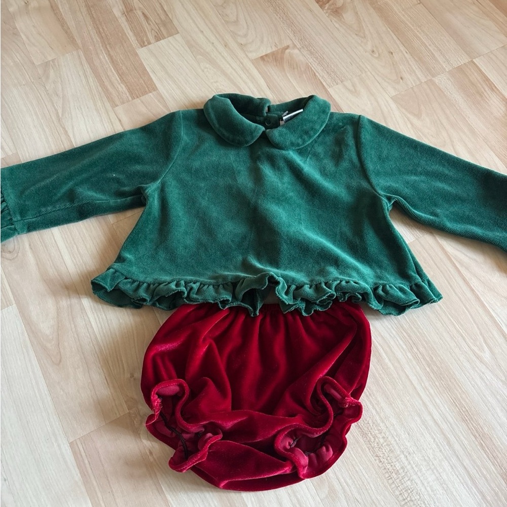 Vintage two piece baby outfit